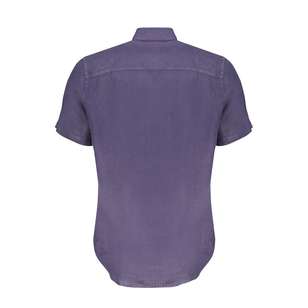 North Sails Blue Linen Shirt NO-29868-M