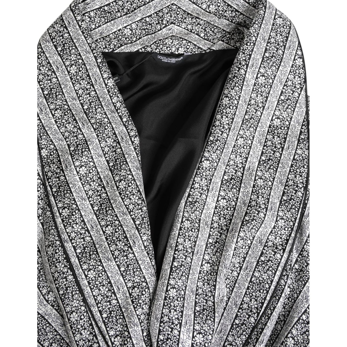 Dolce & Gabbana Multicolor Floral Robe Coat Wrap Jacket Dolce & Gabbana