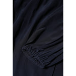 Dolce & Gabbana Blue Silk Mock Neck Long Sleeves Blouse Top TSH906731-40