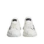 Dolce & Gabbana White Cotton NS1 Low Top Sneakers Shoes MV7259-43