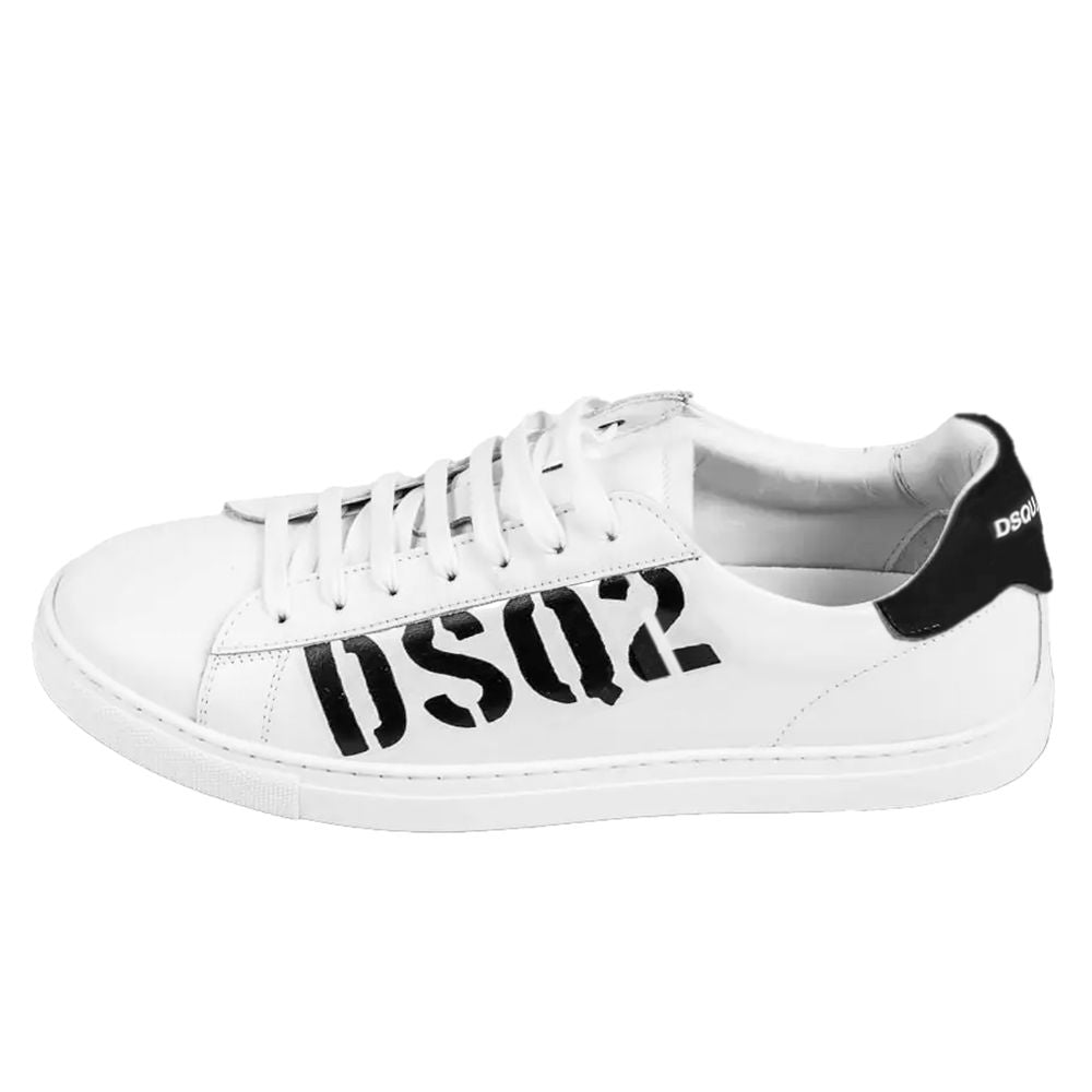 Dsquared² White Calfskin Sneaker