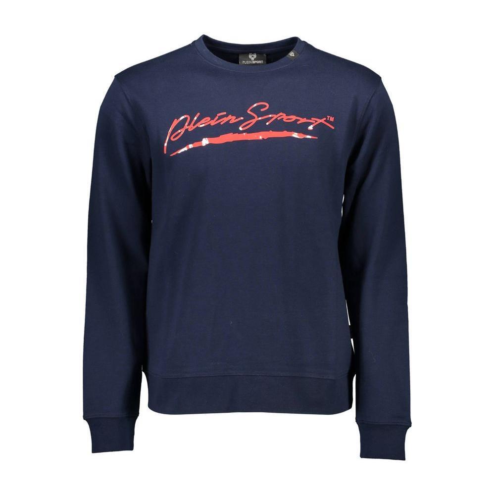 Plein Sport Blue Cotton Men Sweater PL-37204-S