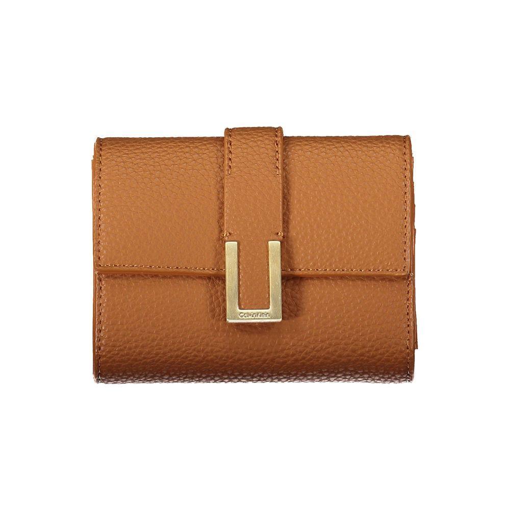 Calvin Klein Brown Polyester Women Wallet CA-20486