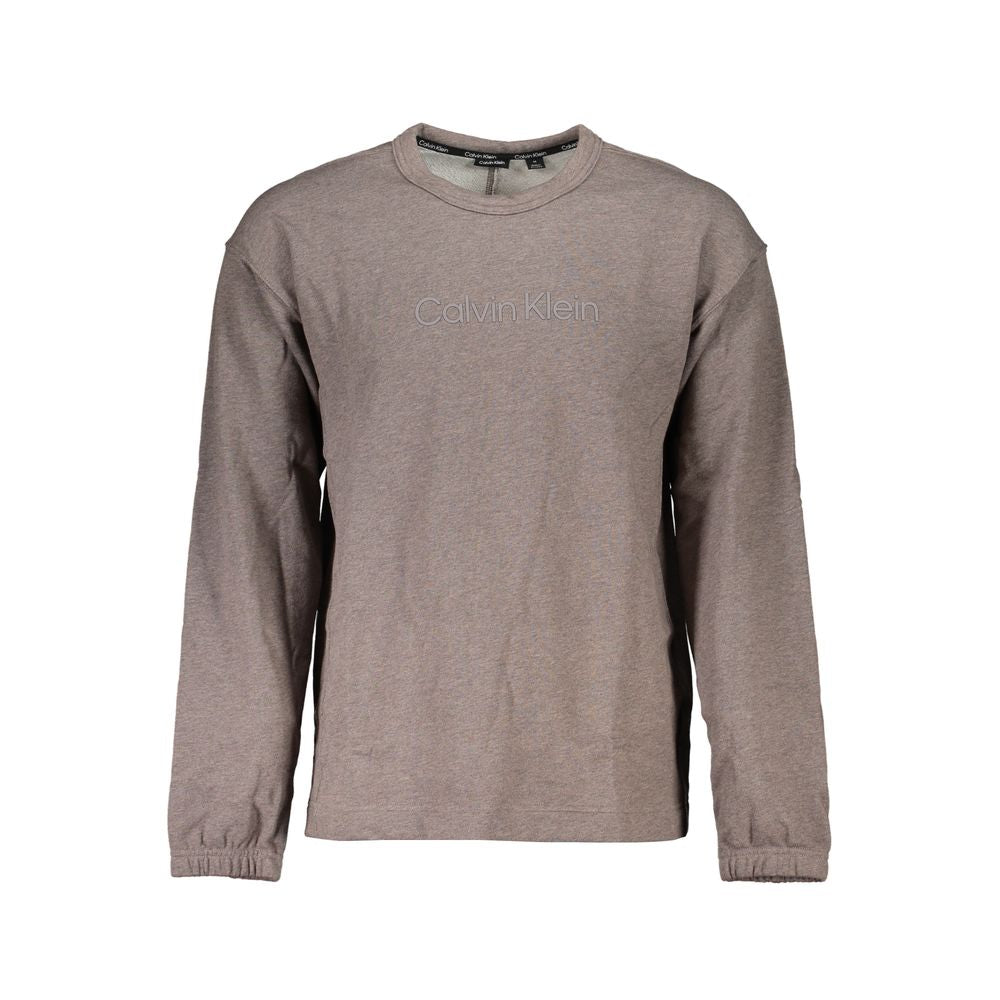 Calvin Klein Chic Brown Brushed Logo Sweatshirt CA-25211-S