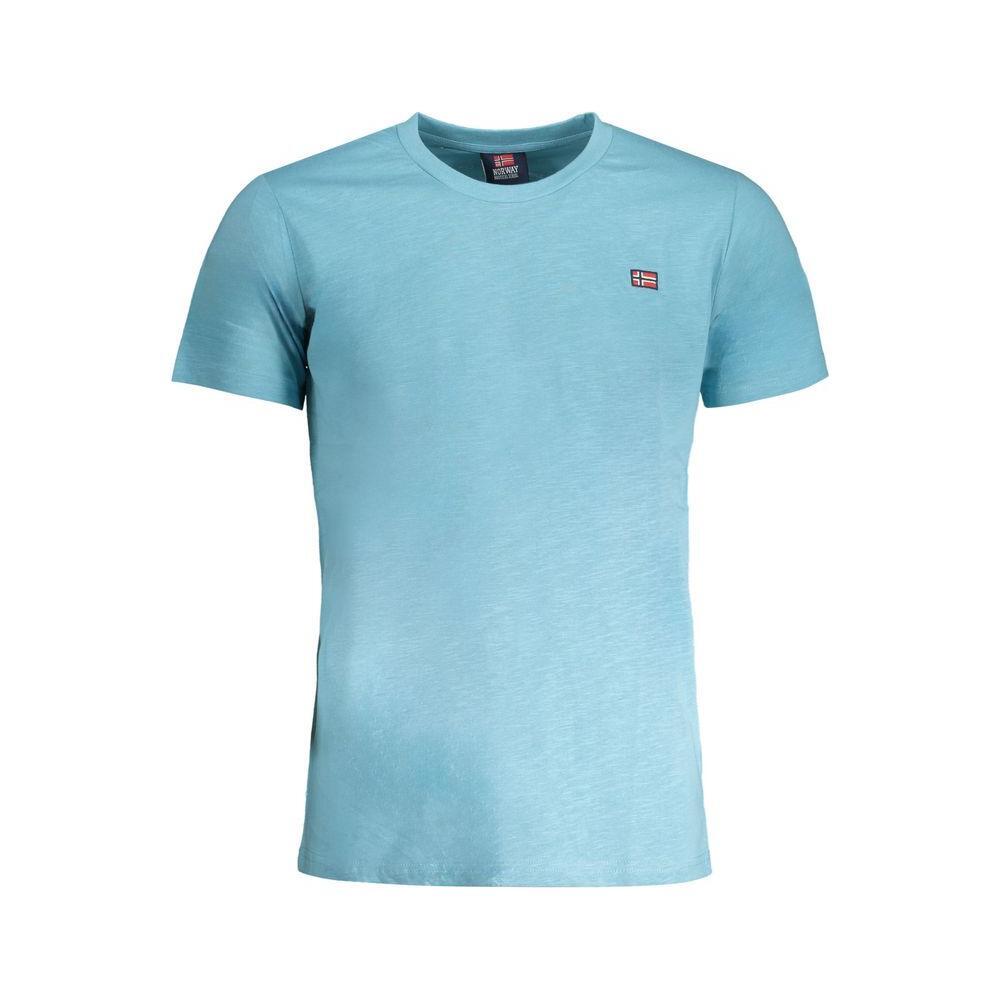 Norway 1963 Light Blue Cotton Men T-Shirt NO-30263-L