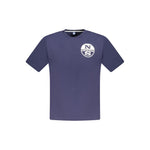 North Sails Blue Cotton Men T-Shirt NO-33767-S