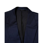 Dolce & Gabbana Blue Wool Single Breasted Suit Coat Blazer JKT41459-54