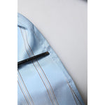 Dolce & Gabbana Blue Striped MARTINI Long Sleeves Dress Shirt TSH906768-38