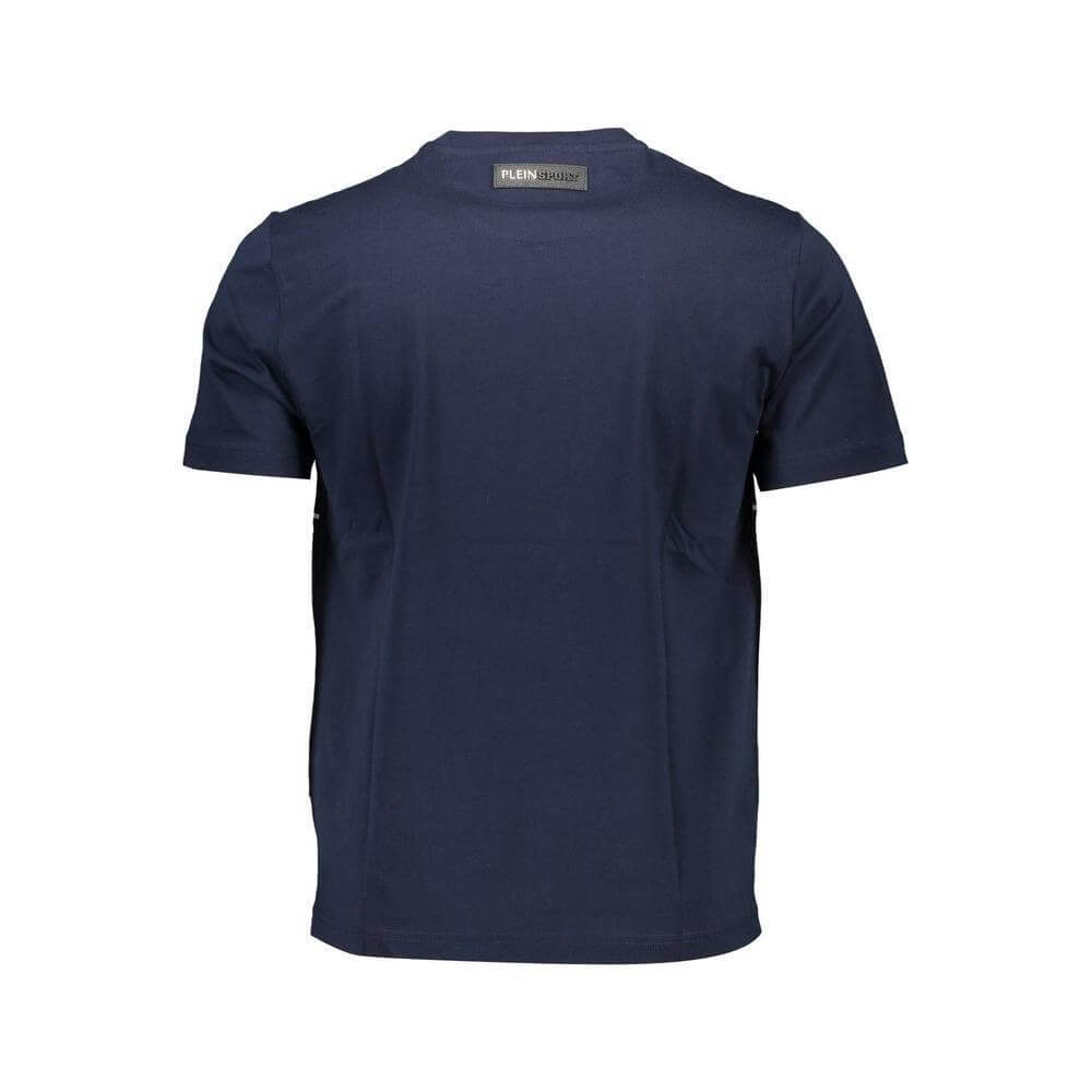 Plein Sport Blue Cotton Men T-Shirt PL-37277-S