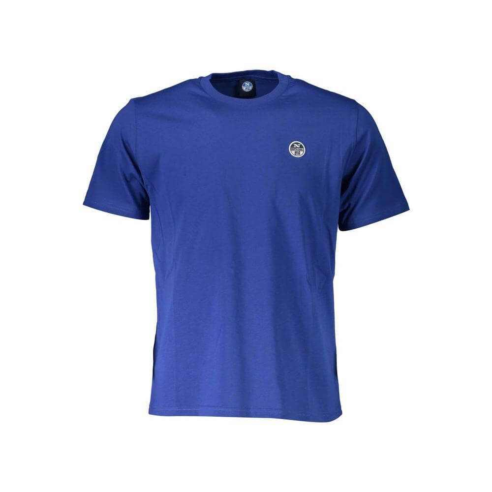 North Sails Blue Cotton Men T-Shirt NO-37320-M