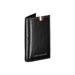 Tommy Hilfiger Black Leather Men Cardholder TO-25990