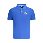 North Sails Blue Cotton Men Polo Shirt NO-33995-S