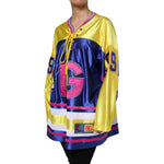 Dolce & Gabbana Multicolor Polyester Long Sleeves V-Neck Top TSH90380-40