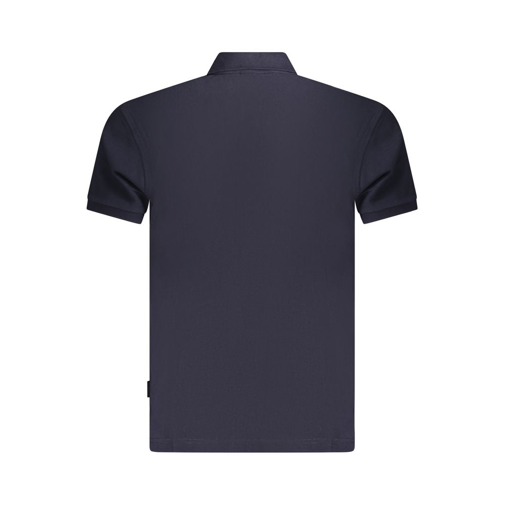 Napapijri Blue Cotton Men Polo Shirt NA-35700-S