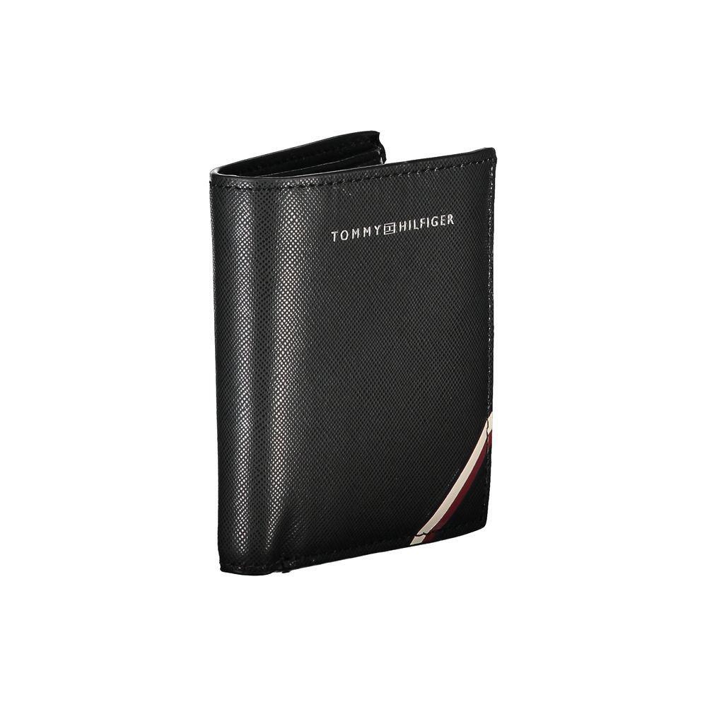 Tommy Hilfiger Black Leather Men Wallet TO-25968