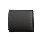 Tommy Hilfiger black leather wallet with two compartments, coin purse, card slots, contrast details, and logo. Stylish and functional.