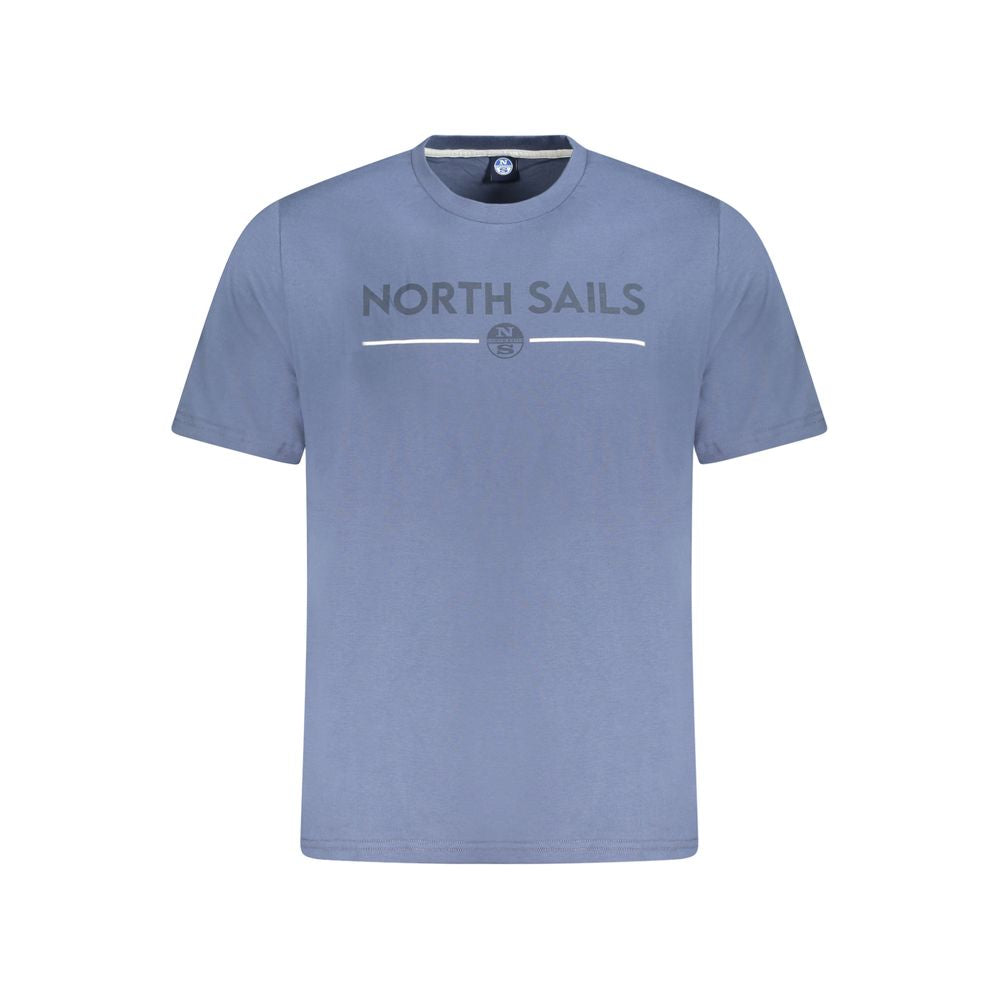 North Sails Blue Cotton Men T-Shirt NO-34003-S