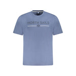 North Sails Blue Cotton Men T-Shirt NO-34003-S