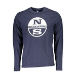 North Sails Blue Cotton T-Shirt NO-23363-XL