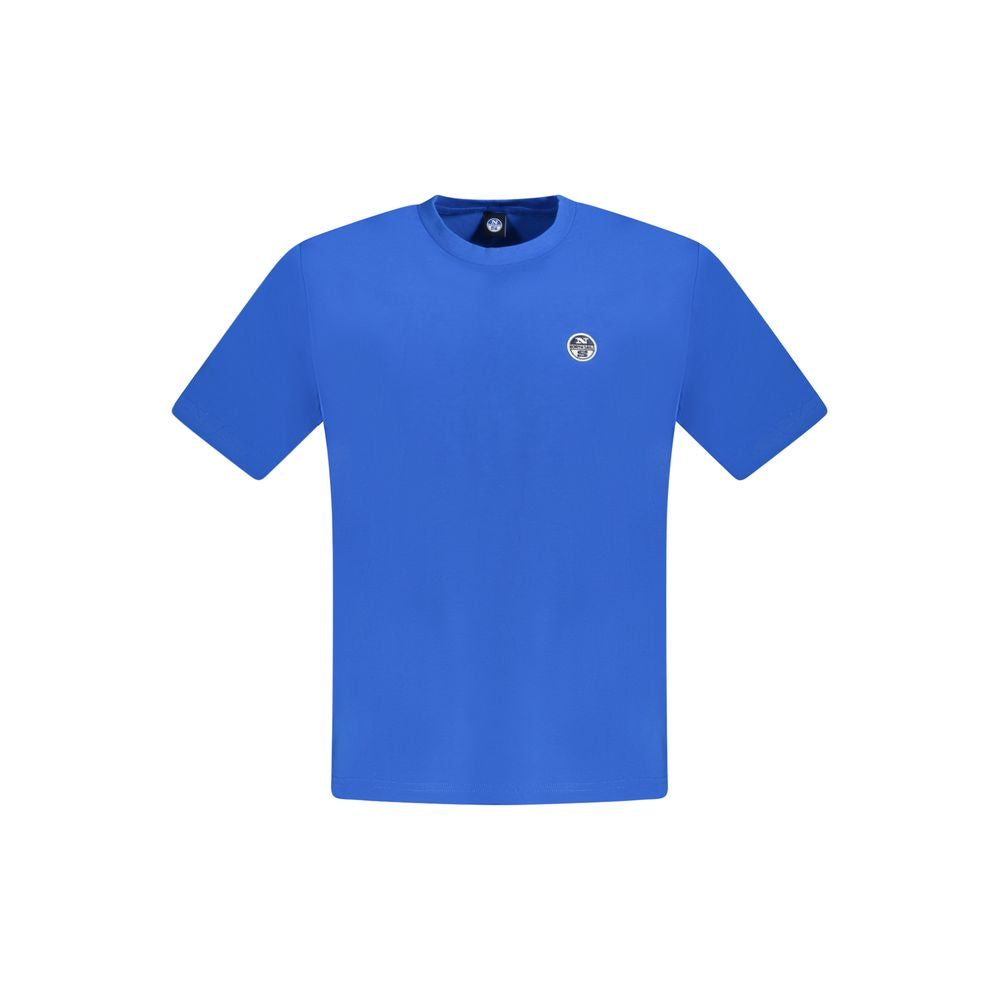 North Sails Blue Cotton Men T-Shirt NO-33757-S