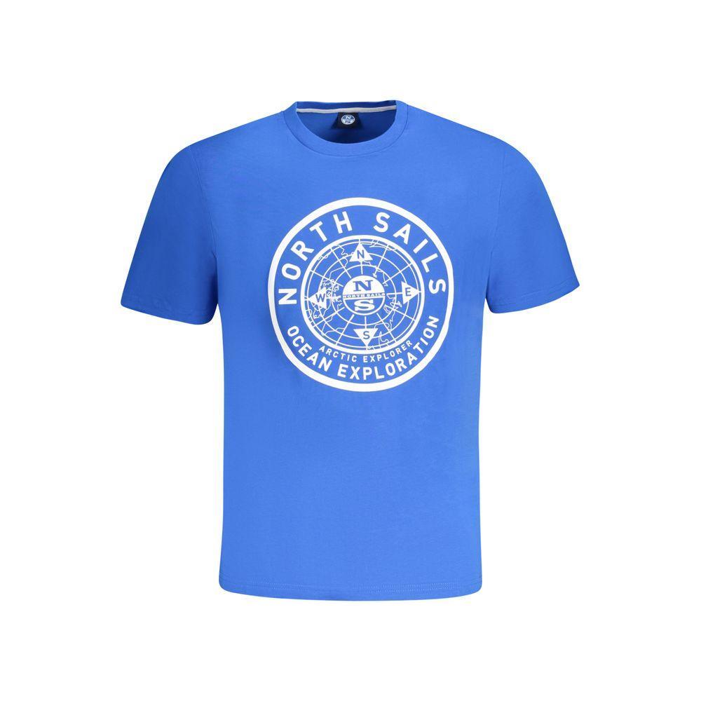 North Sails Blue Cotton Men TShirt NO-33991-S