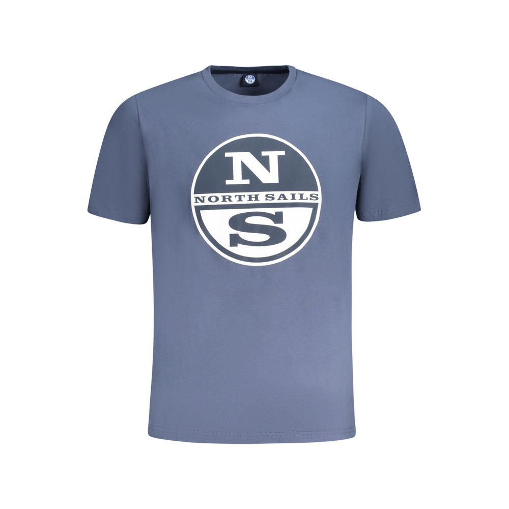 North Sails Blue Cotton Men T-Shirt NO-33992-S