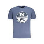 North Sails Blue Cotton Men T-Shirt NO-33992-S