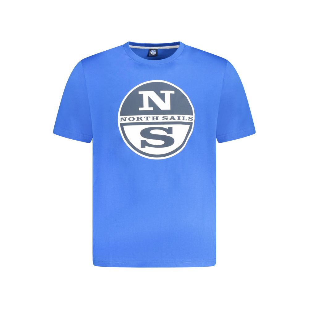 North Sails Blue Cotton Men T-Shirt NO-33988-S
