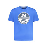 North Sails Blue Cotton Men T-Shirt NO-33988-S