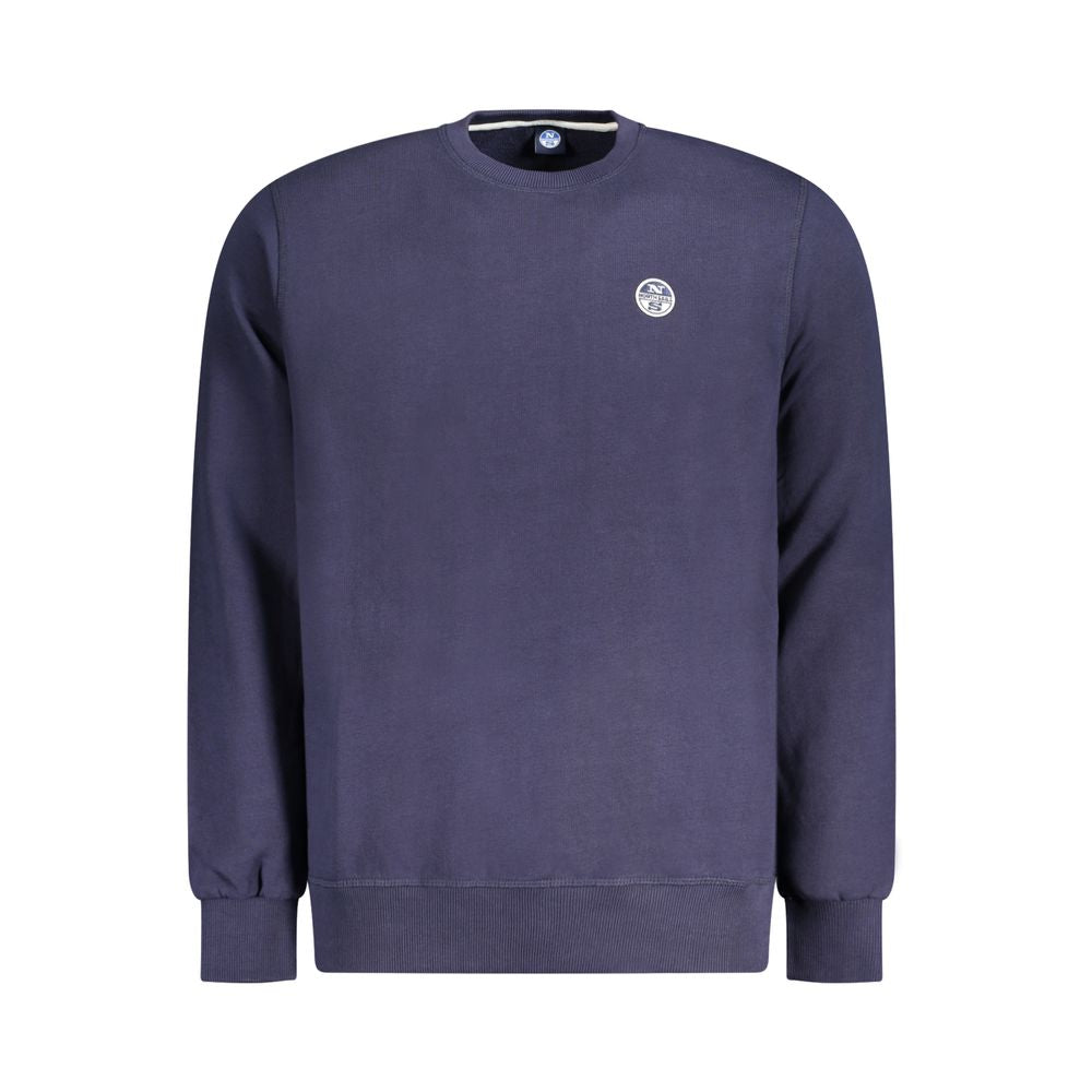 North Sails Blue Cotton Men Sweater NO-33994-S