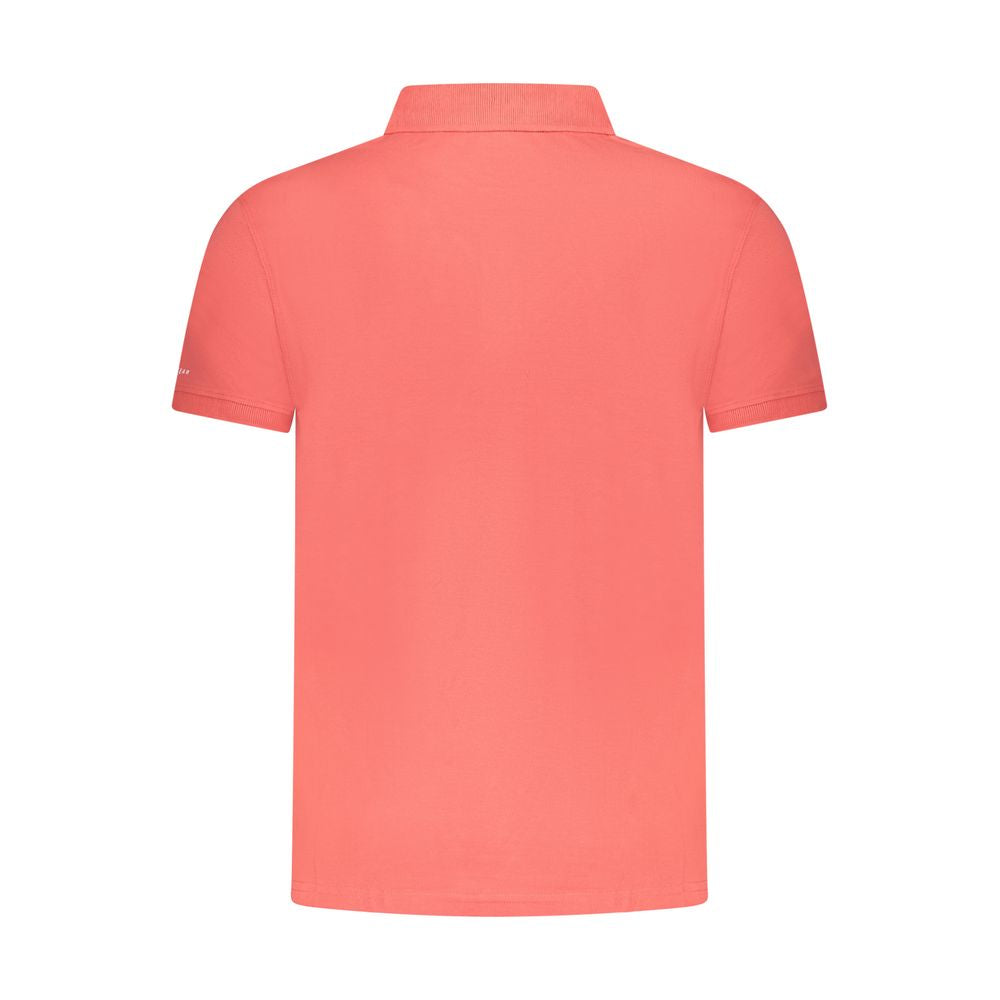 Trussardi Pink Cotton Men Polo Shirt TR-36620-S