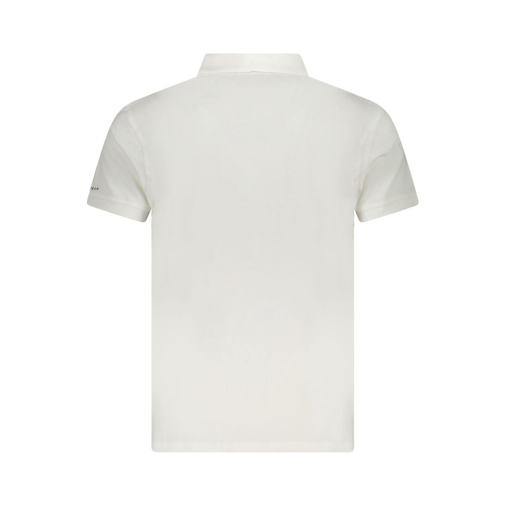 Trussardi White Cotton Men Polo Shirt TR-36629-XXL