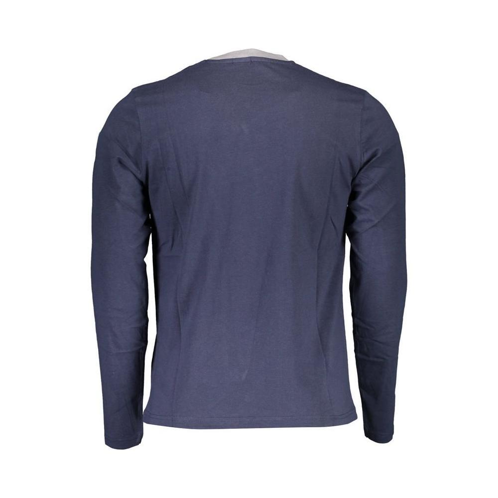 North Sails Blue Cotton Men T-Shirt NO-36799-XXL