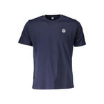 North Sails Blue Cotton Men T-Shirt NO-37066-M
