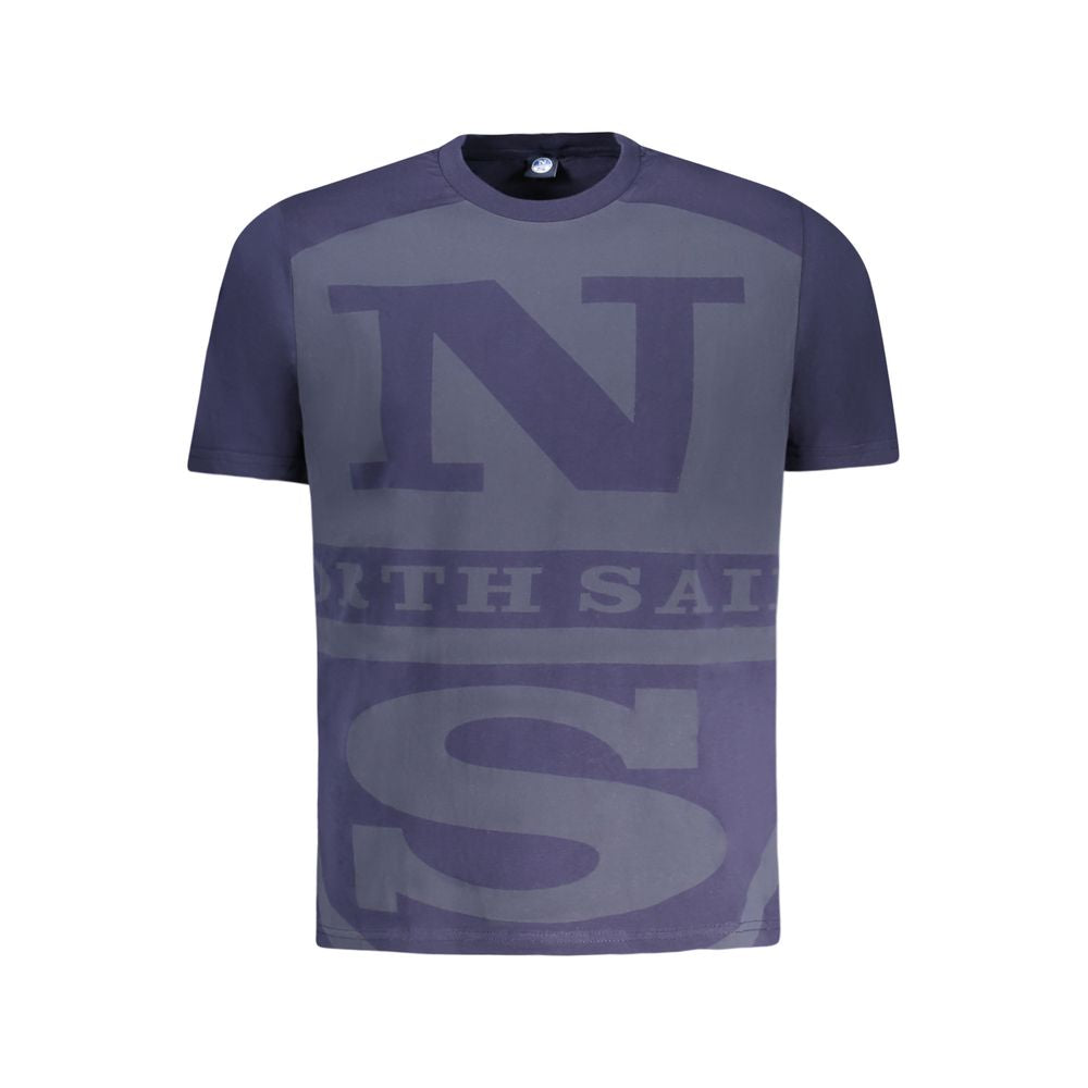 North Sails Blue Cotton Men T-Shirt NO-35029-S