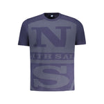 North Sails Blue Cotton Men T-Shirt NO-35029-S