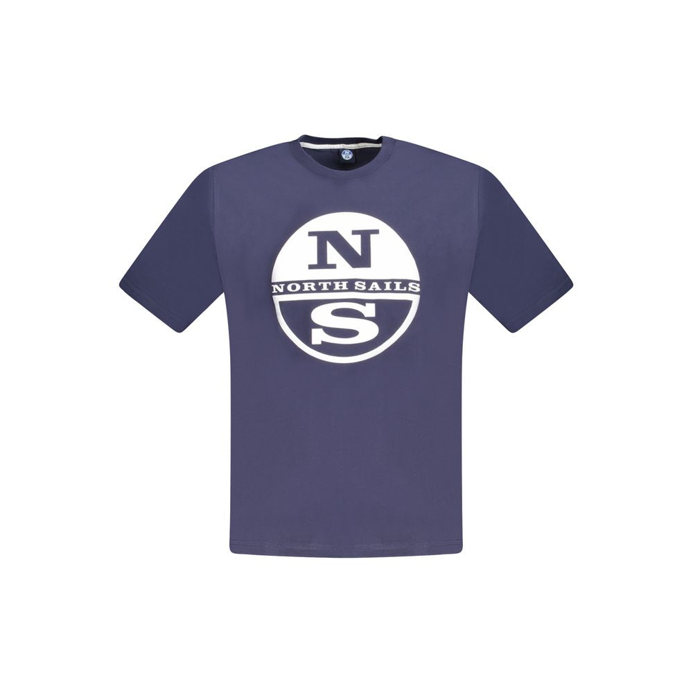 North Sails Blue Cotton Men T-Shirt NO-33765-S