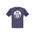 North Sails Blue Cotton Men T-Shirt NO-33765-S