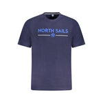 North Sails Blue Cotton Men T-Shirt NO-33996-S