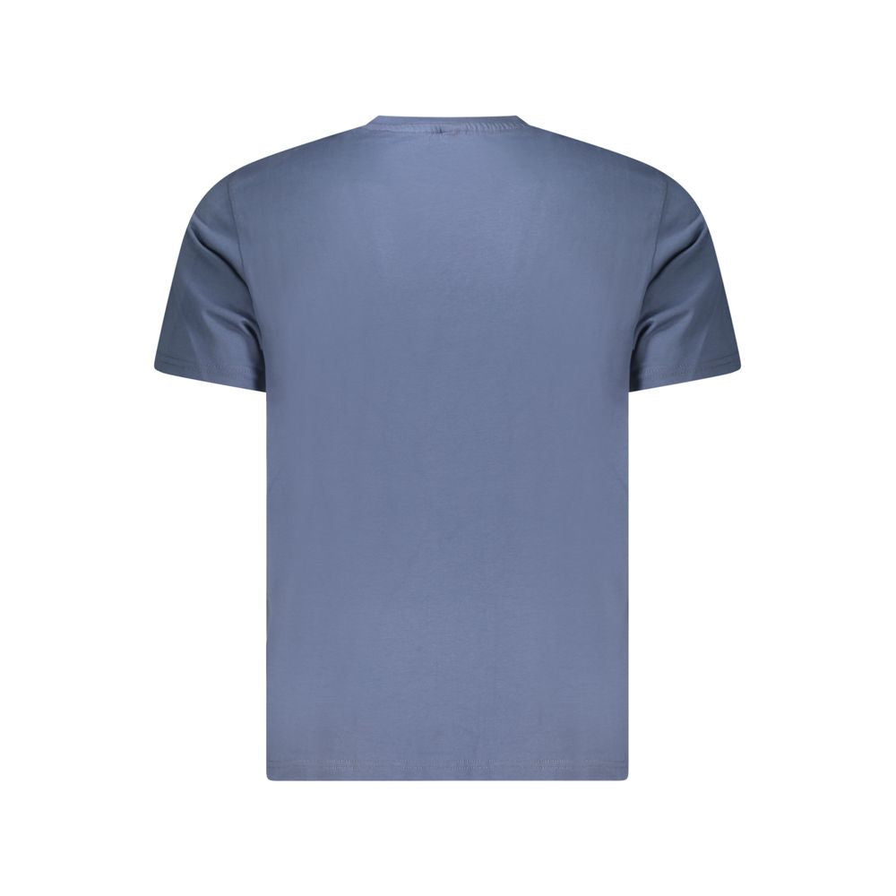 North Sails Blue Cotton Men T-Shirt NO-34354-S