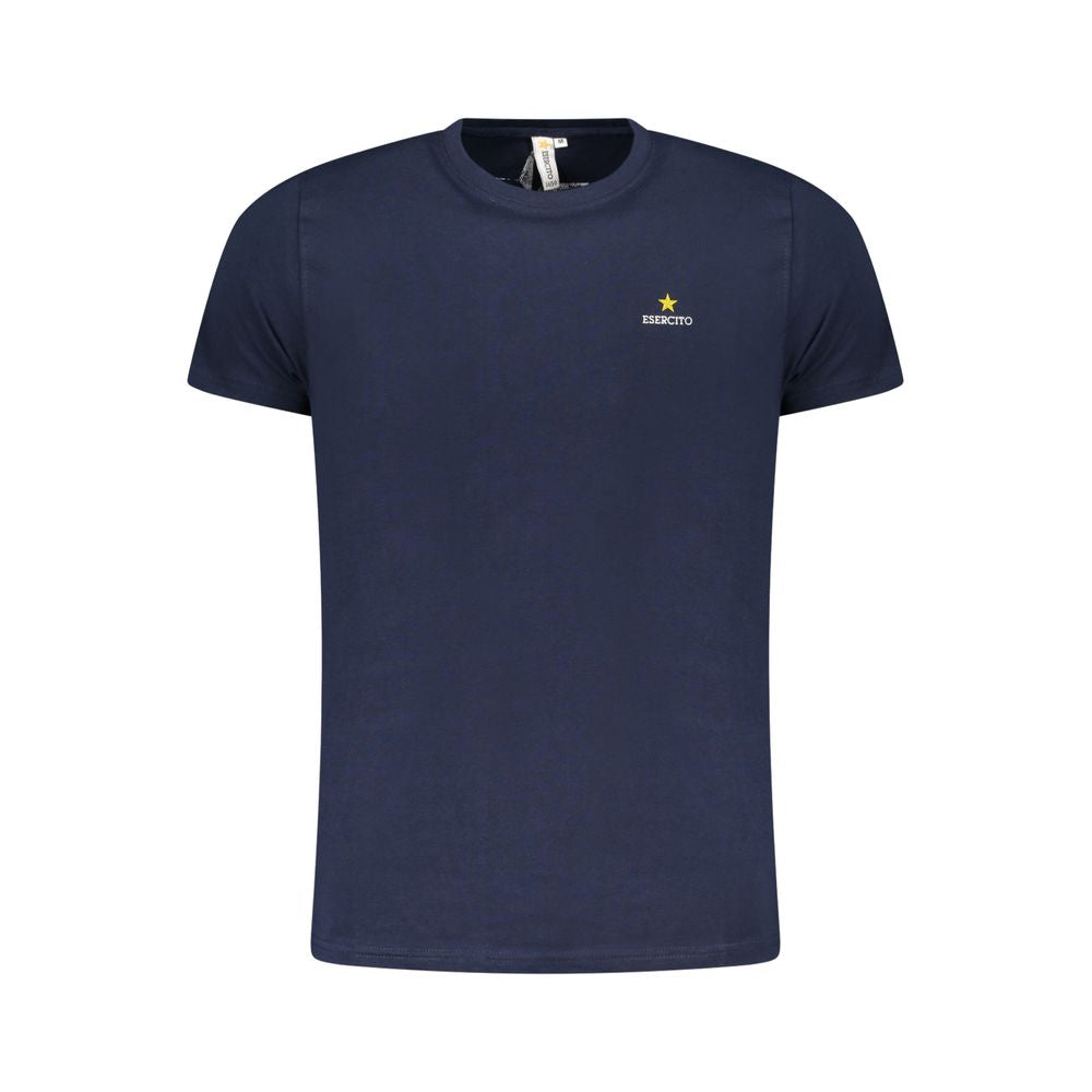 Esercito 1659 Blue Cotton T-Shirt ES-36559-S