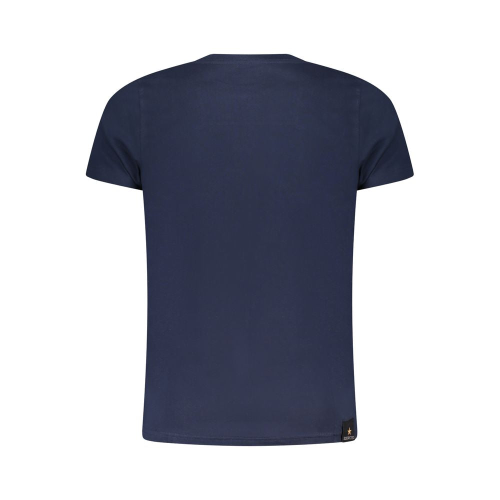 Esercito 1659 Blue Cotton T-Shirt ES-36559-S