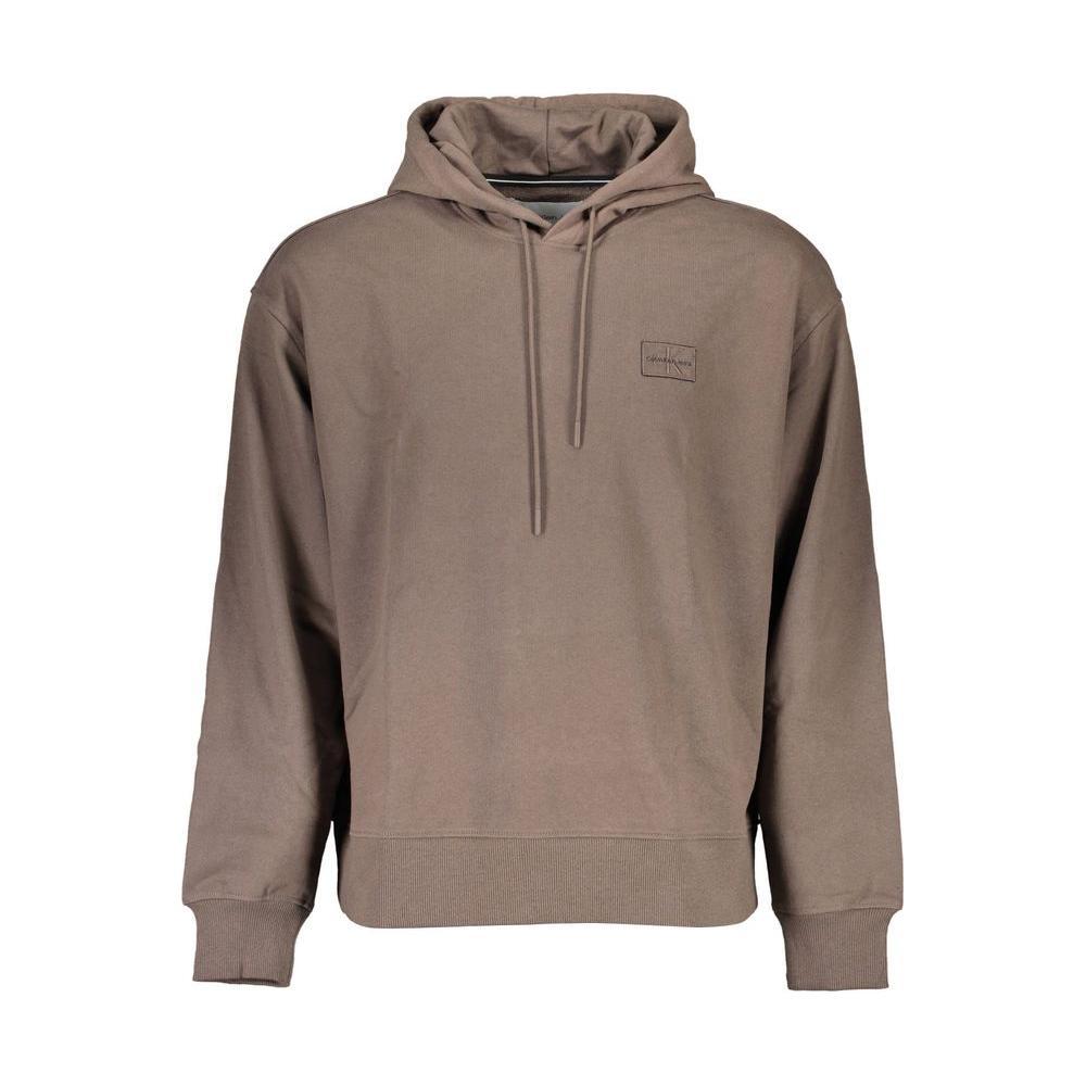 Calvin Klein Brown Cotton Men Sweater CA-15706-XL