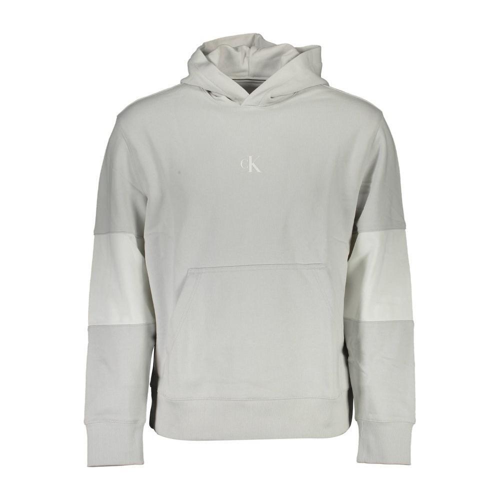 Calvin Klein Gray Cotton Men Sweater CA-16728-XL