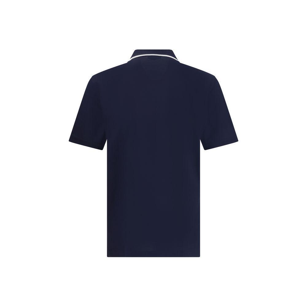 Ferragamo Zip Polo Shirt FE-784281001-XL