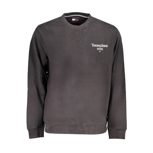 Tommy Hilfiger Black Cotton Men Sweater
