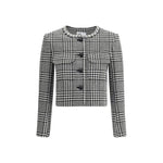 Self-Portrait Check Blazer SE-PF25111JBWBLACKANDWH-8