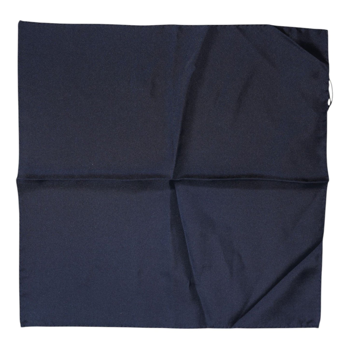 Dolce & Gabbana Dark Blue Silk Square Men Foulard Scarf MS7525
