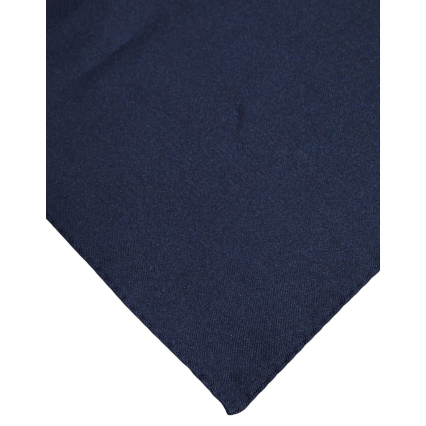 Dolce & Gabbana Dark Blue Silk Square Men Foulard Scarf MS7525