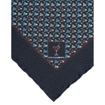 Dolce & Gabbana Blue Cocktail Silk Square Foulard Scarf MS7543
